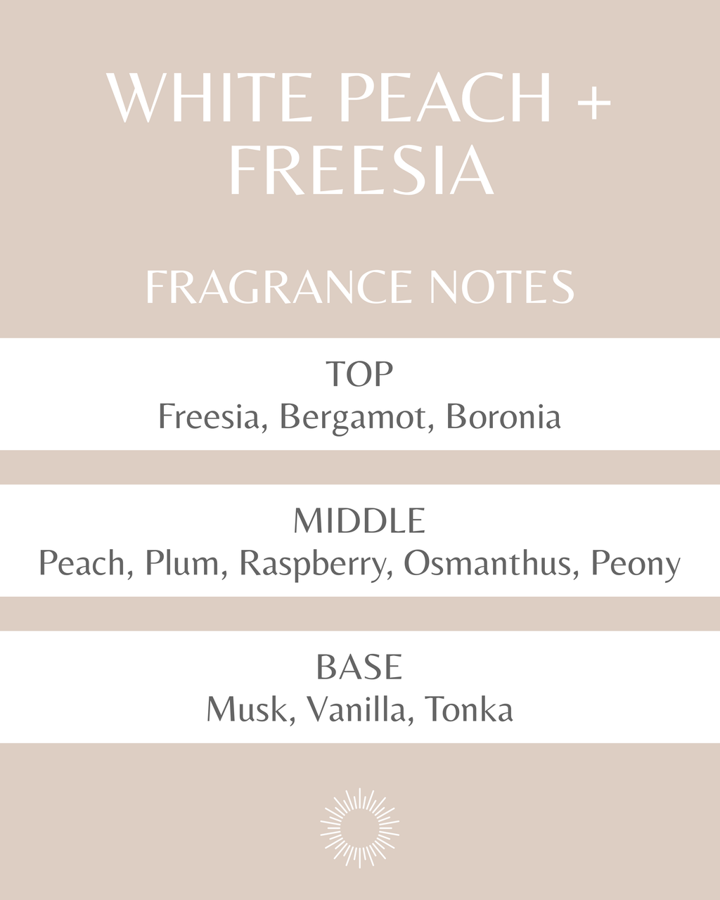 WHITE PEACH + FREESIA
